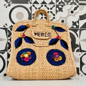 Handmade Jute Mexico tote Bag